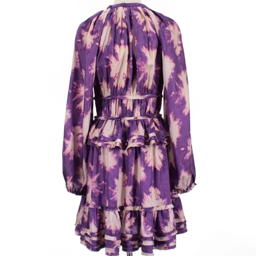 NWOT Ulla Johnson Emery Purple Ruffle Dress Size 0 - Picture 10 of 15
